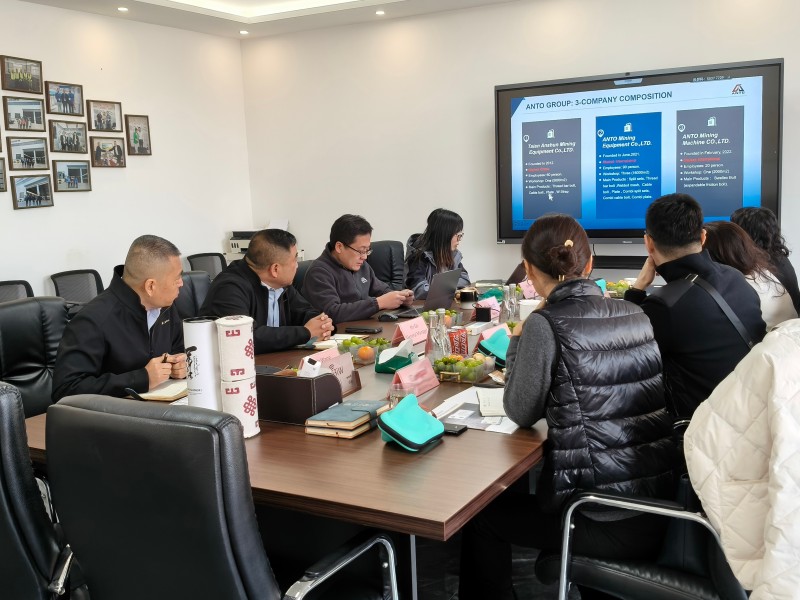 蒙古客户莅临安拓考察，共洽矿山支护产品合作